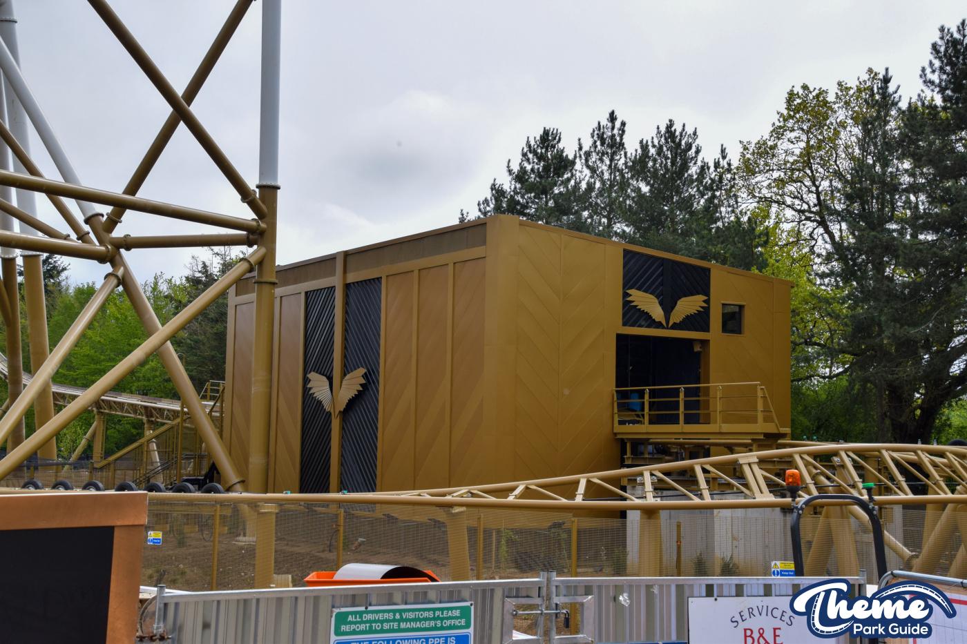 Hyperia Queue Line Installation Continues And Second Train Testing Begins