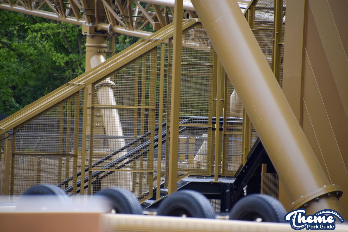 Hyperia Queue Line Installation Continues And Second Train Testing Begins