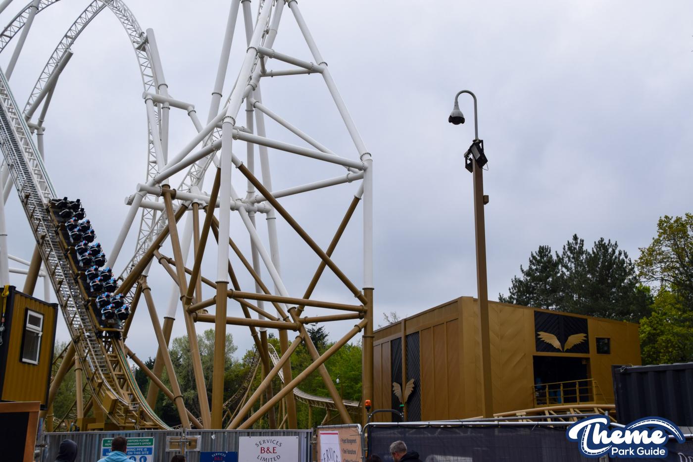 Hyperia Queue Line Installation Continues And Second Train Testing Begins