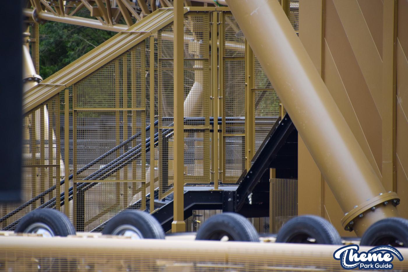 Hyperia Queue Line Installation Continues And Second Train Testing Begins