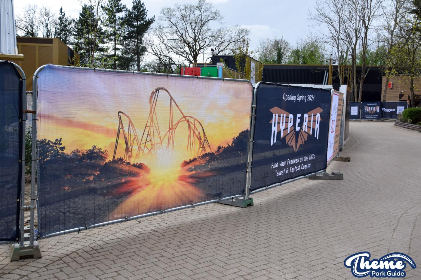 Hyperia Transfer Track Testing And Ride Area Fences Installed