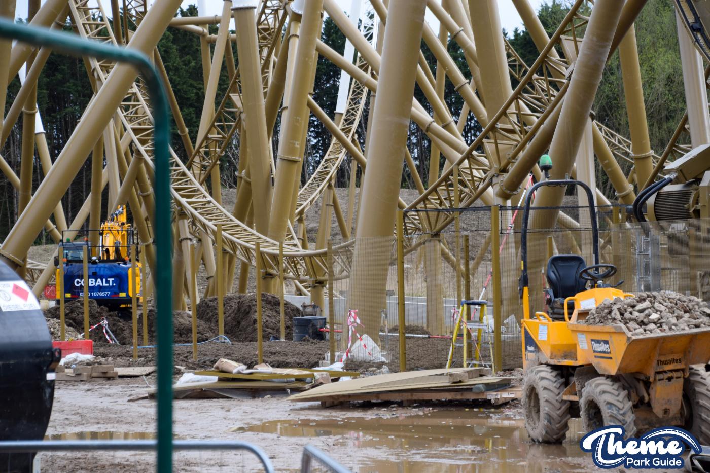 Hyperia Transfer Track Testing And Ride Area Fences Installed