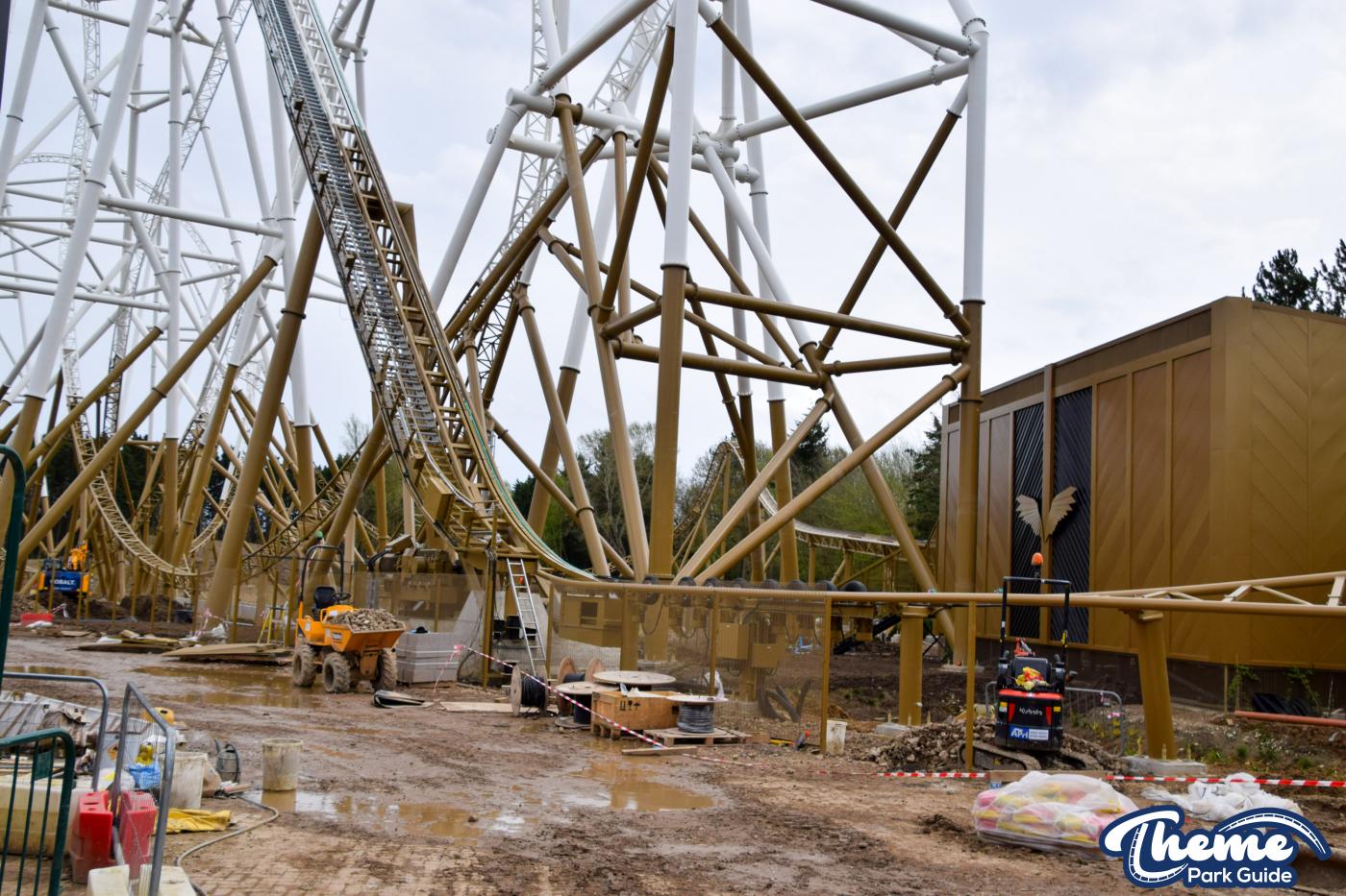 Hyperia Transfer Track Testing And Ride Area Fences Installed