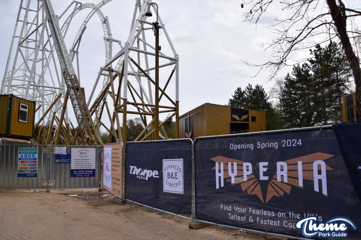 Hyperia Transfer Track Testing And Ride Area Fences Installed