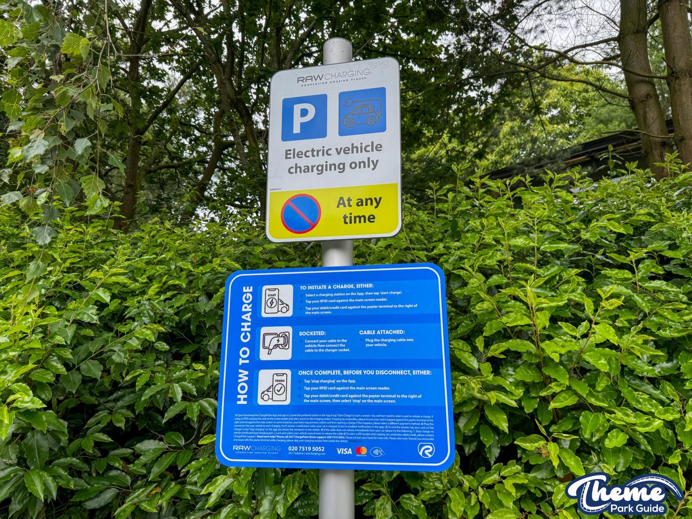 Alton Towers Electric Car Chargers Installed