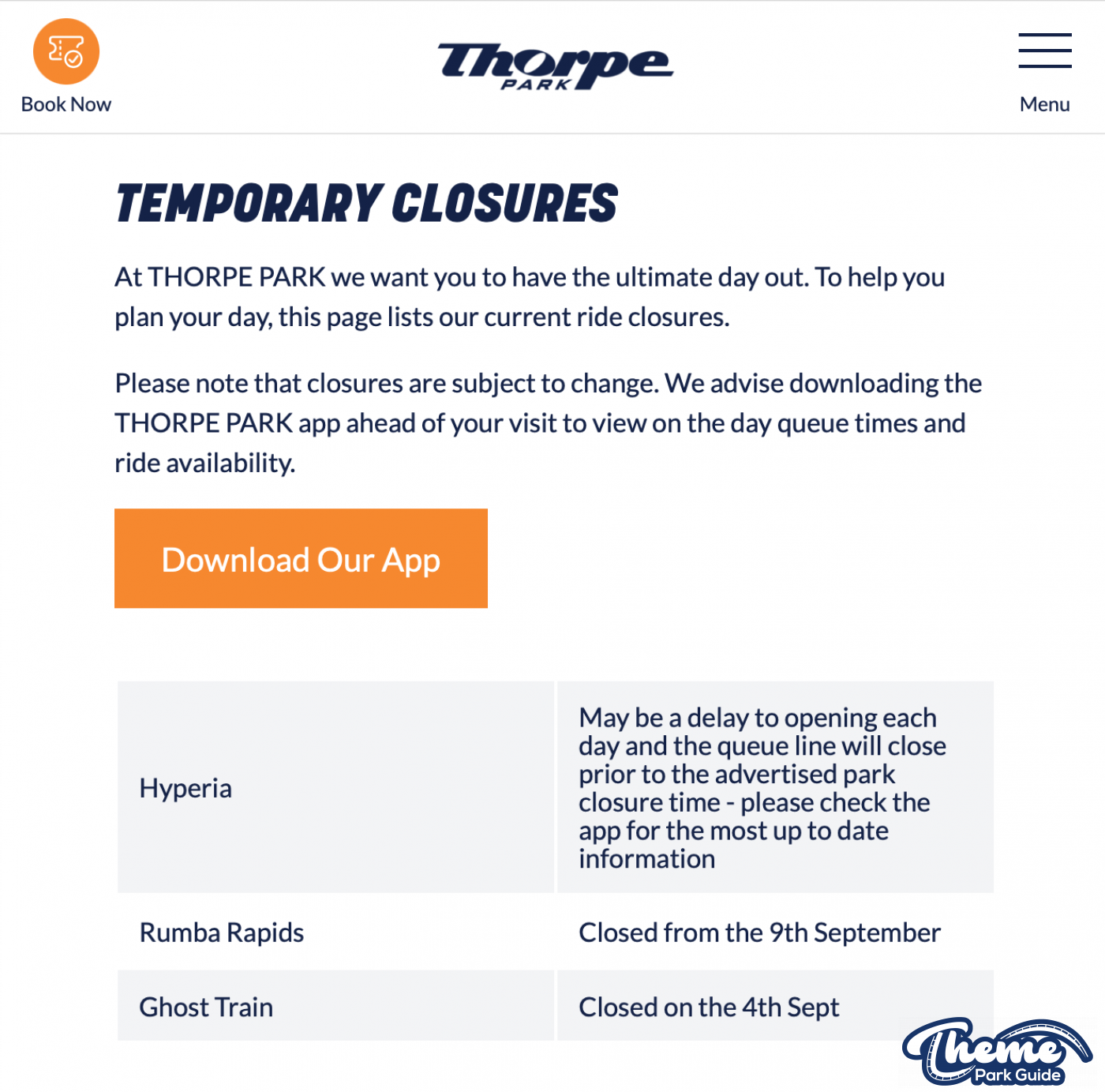 Rumba Rapids Closes September 9th Thorpe Park A New Era on the Horizon?