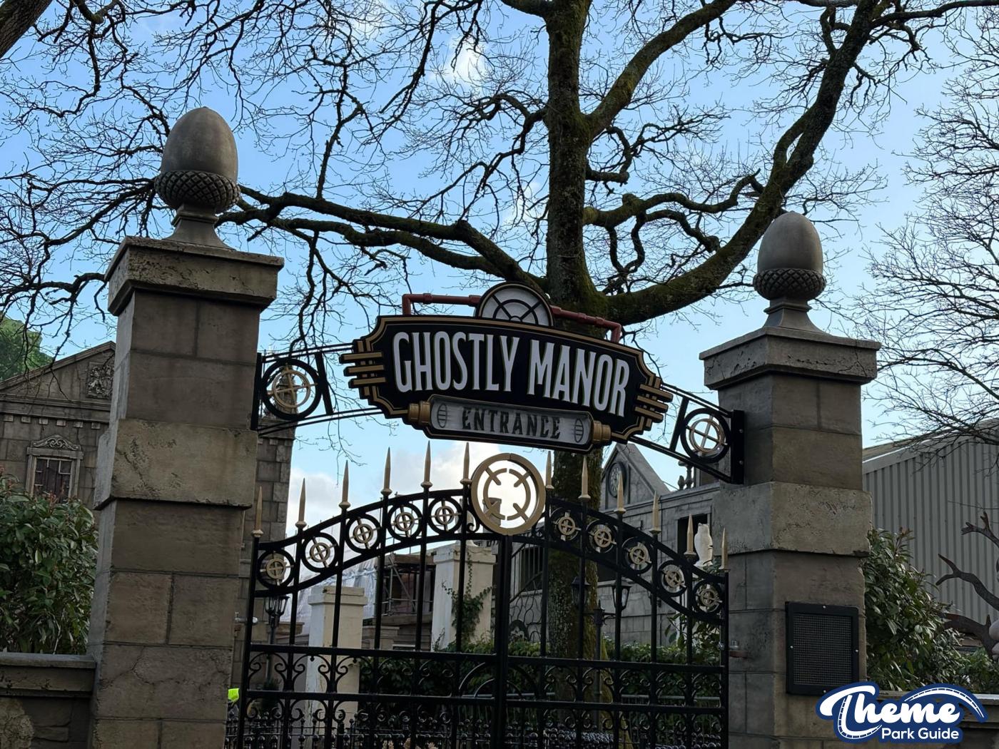 Ghostly Manor at Paultons Park Scaffolding Down