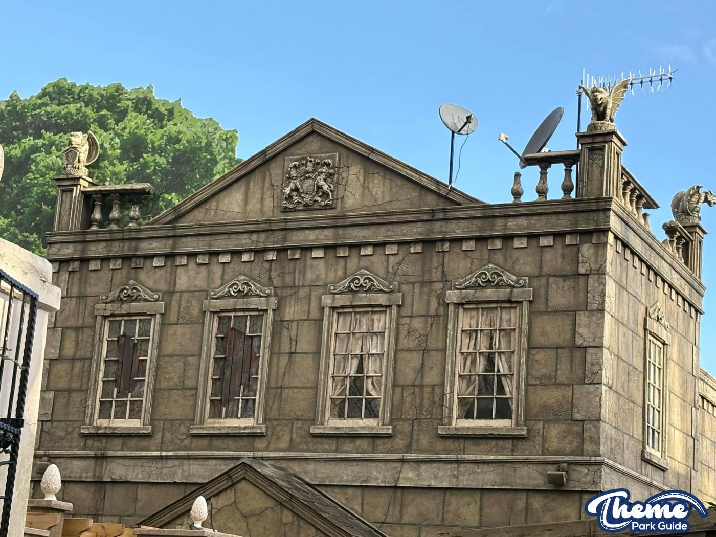 Ghostly Manor at Paultons Park Scaffolding Down