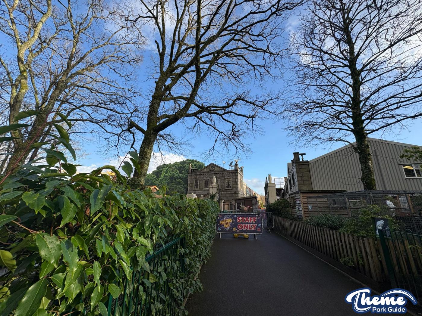 Ghostly Manor at Paultons Park Scaffolding Down