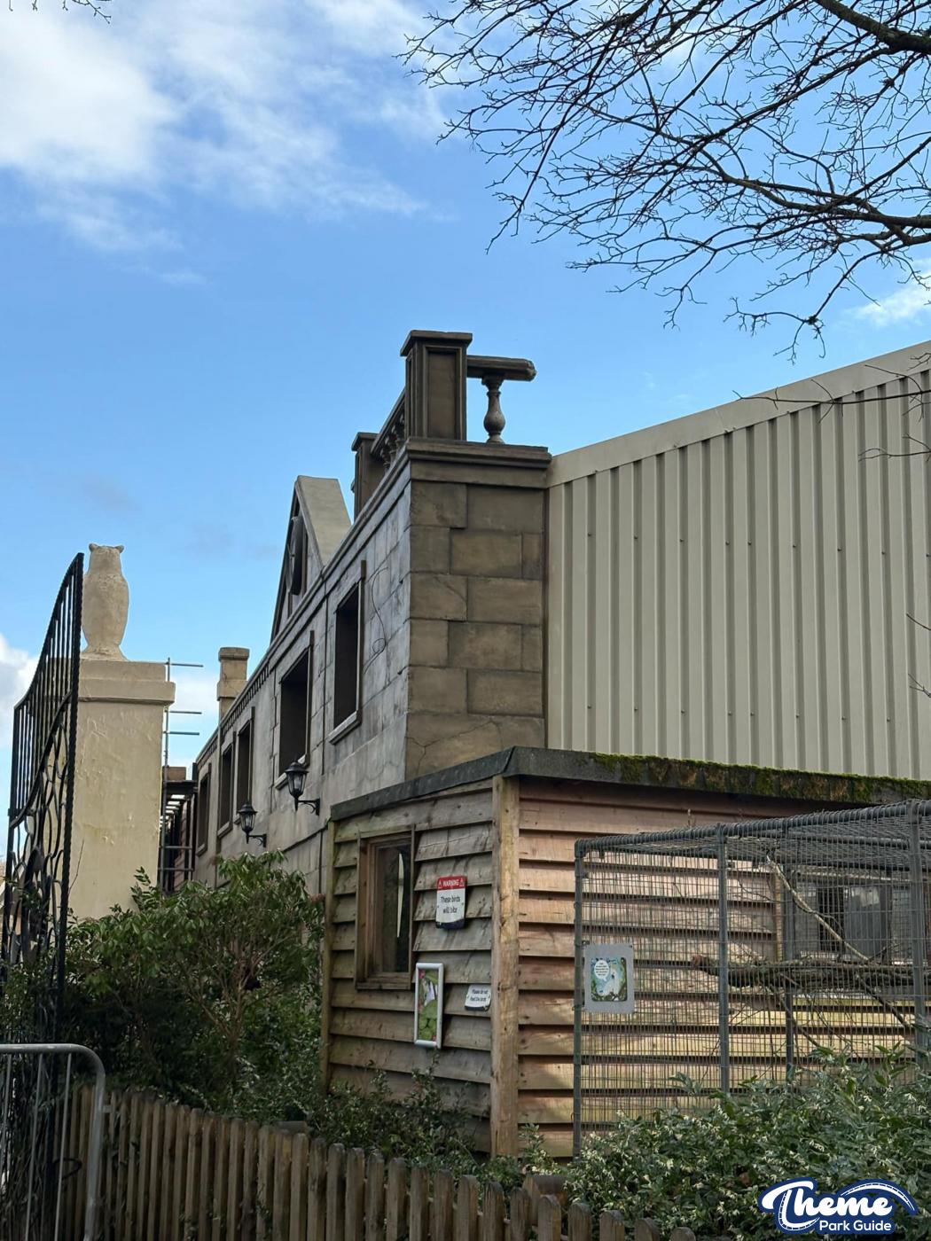 Ghostly Manor at Paultons Park Scaffolding Down