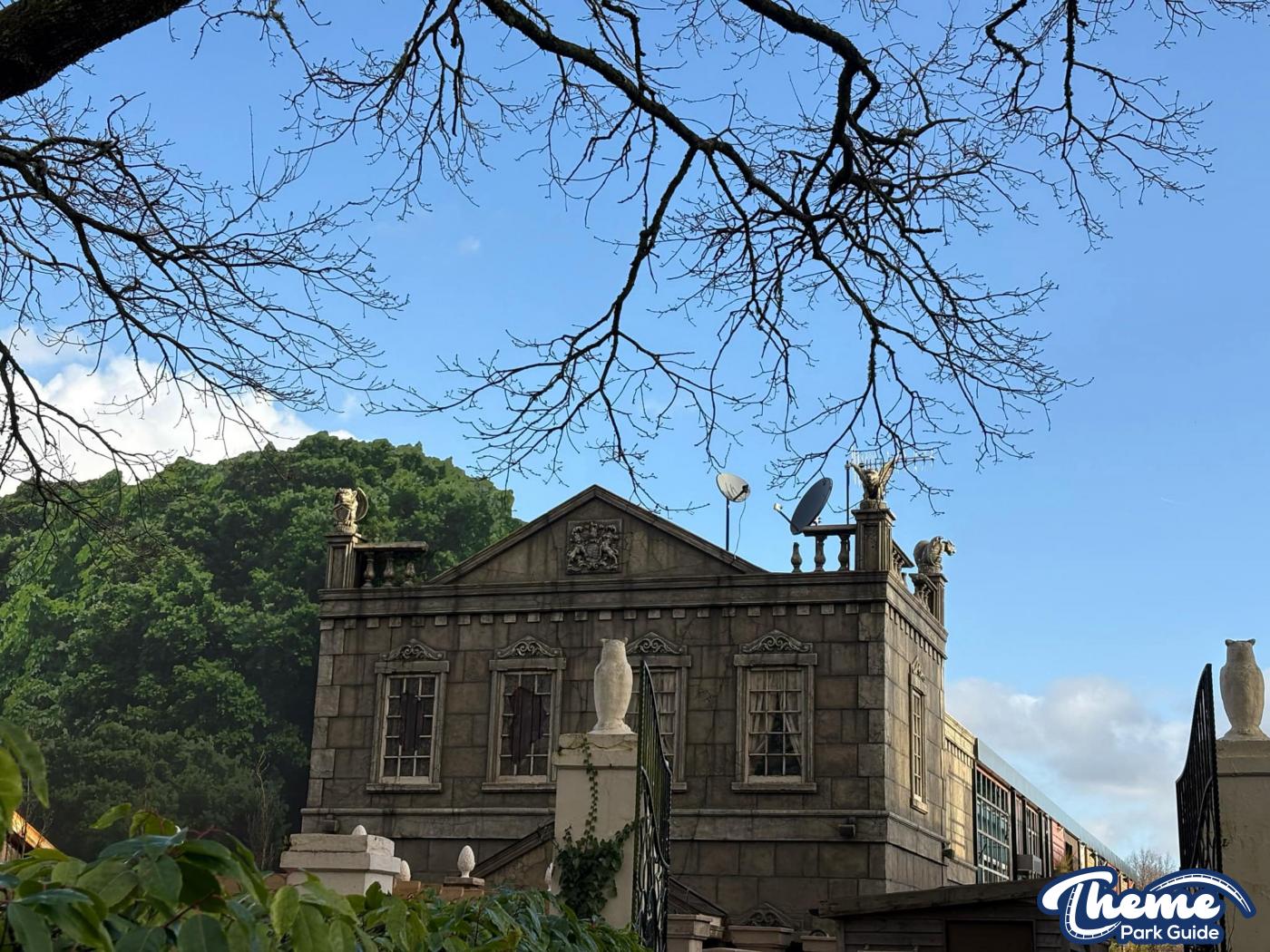 Ghostly Manor at Paultons Park Scaffolding Down