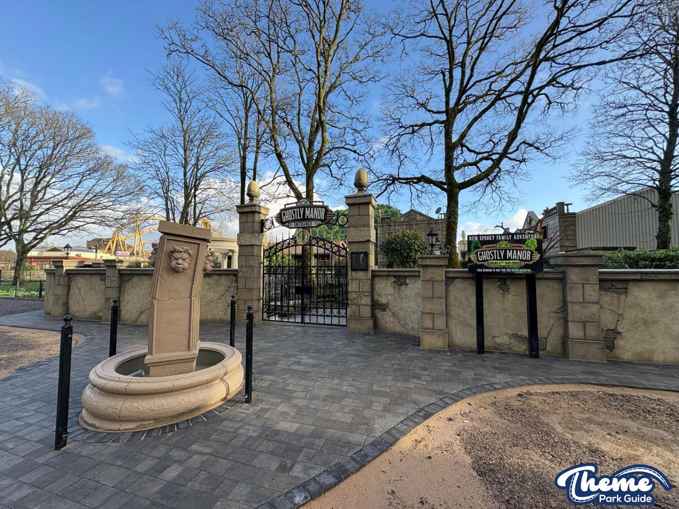 Ghostly Manor at Paultons Park Scaffolding Down