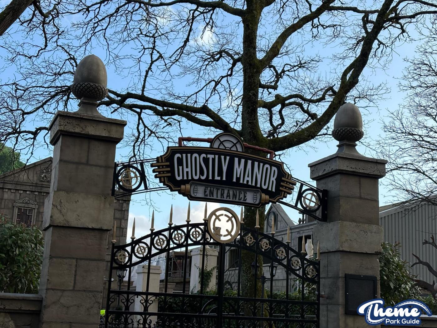 Ghostly Manor at Paultons Park Scaffolding Down
