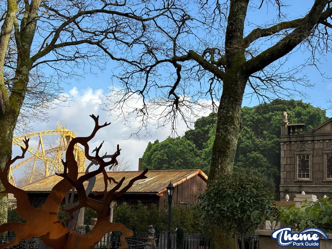 Ghostly Manor at Paultons Park Scaffolding Down