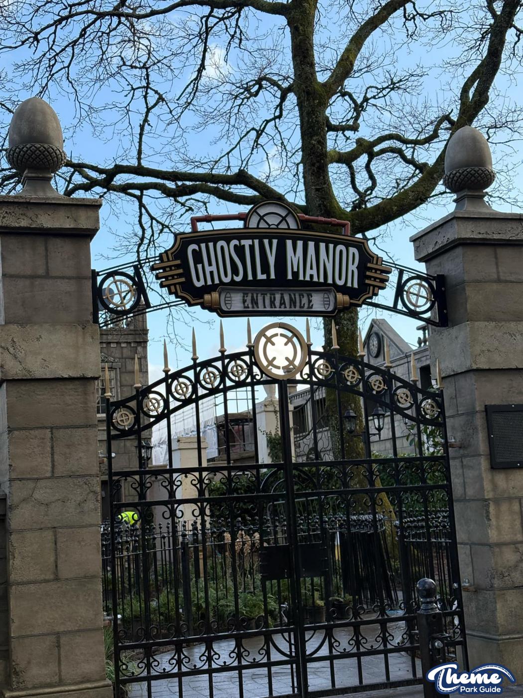 Ghostly Manor at Paultons Park Scaffolding Down