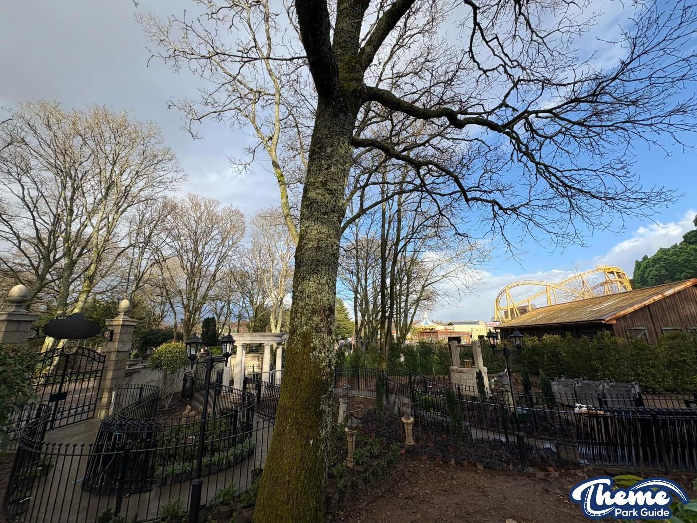 Ghostly Manor at Paultons Park Scaffolding Down