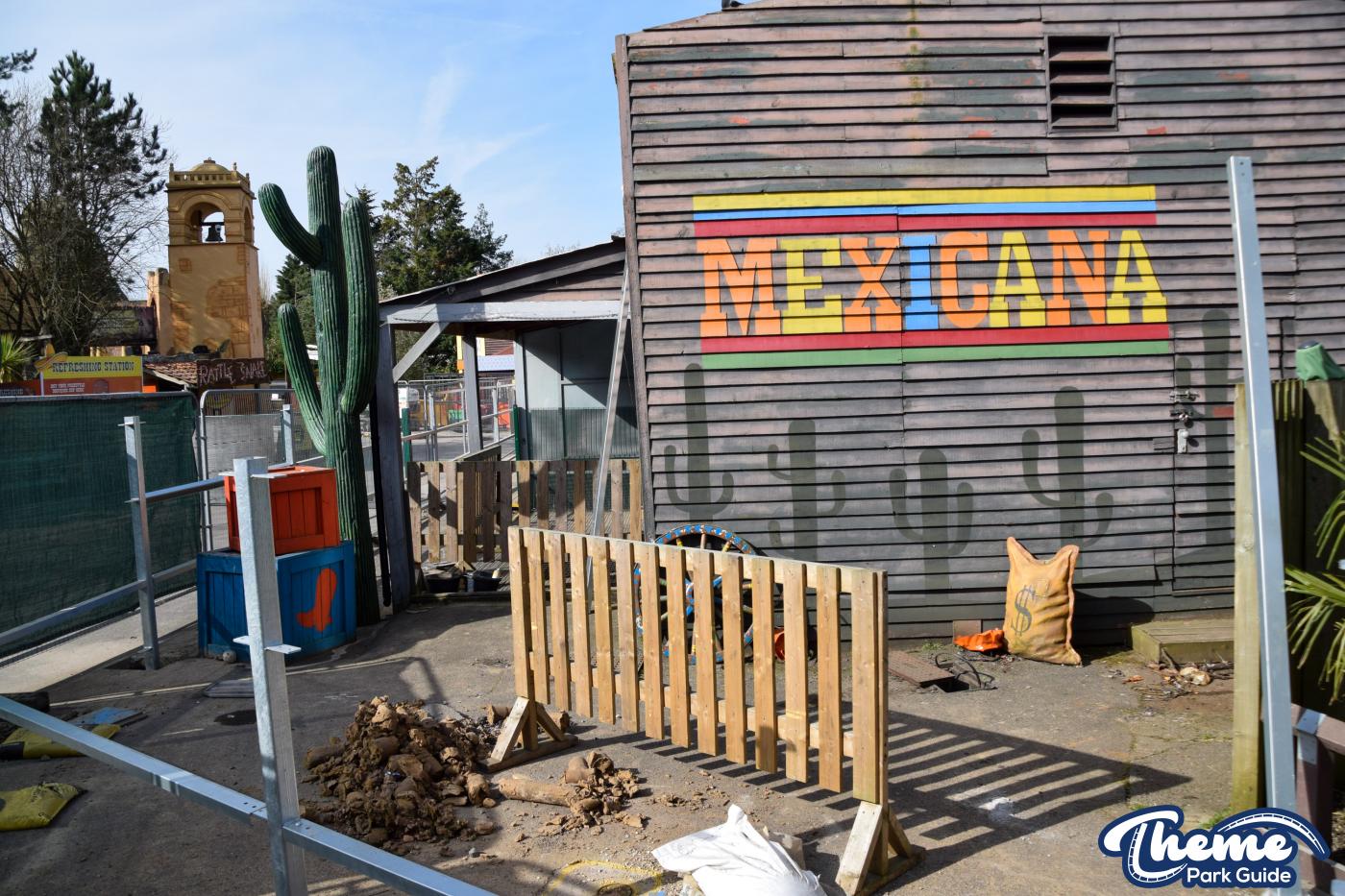 Farewell to Mexicana at Chessington as Construction Walls Move In