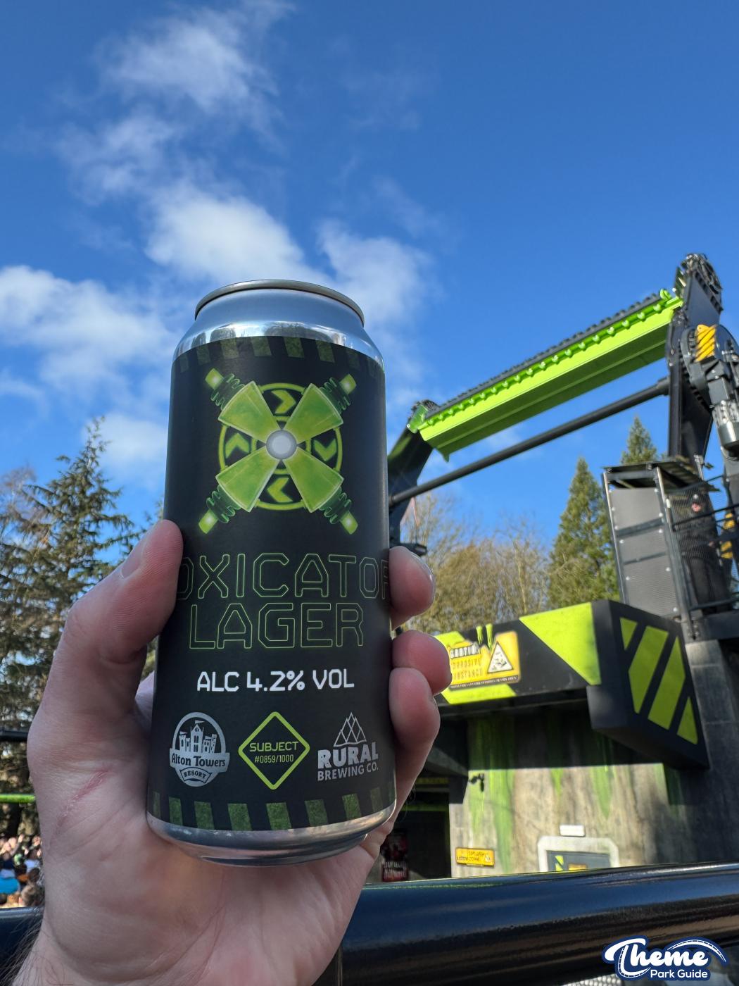 Alton Towers Limited Edition Toxicator Beer