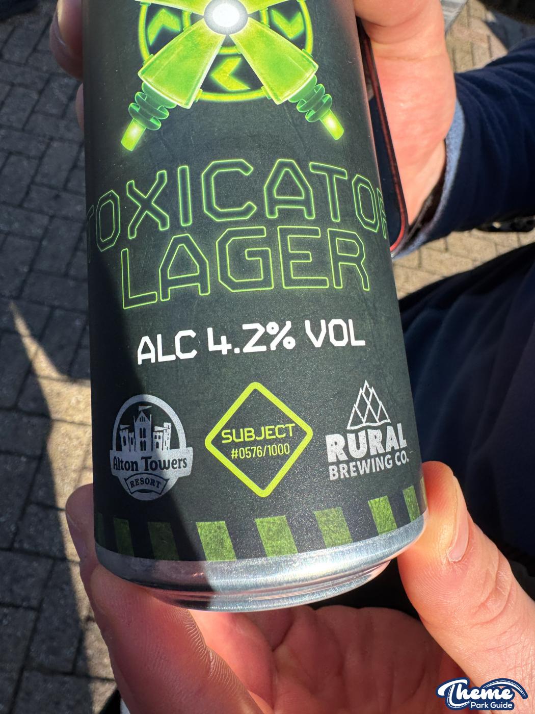 Alton Towers Limited Edition Toxicator Beer