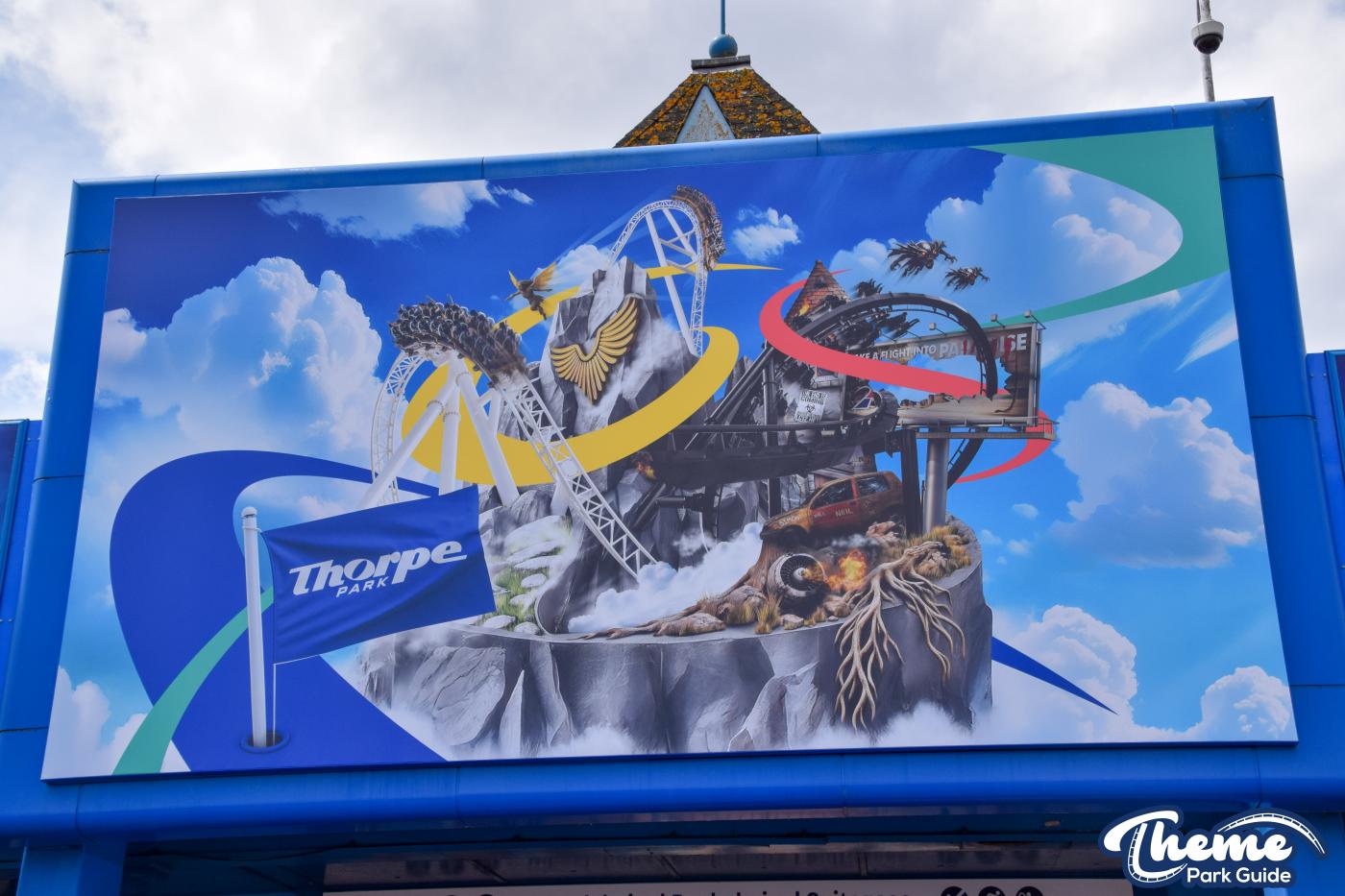 AI or Not? Fresh Branding Unveiled at Thorpe Park Entrance