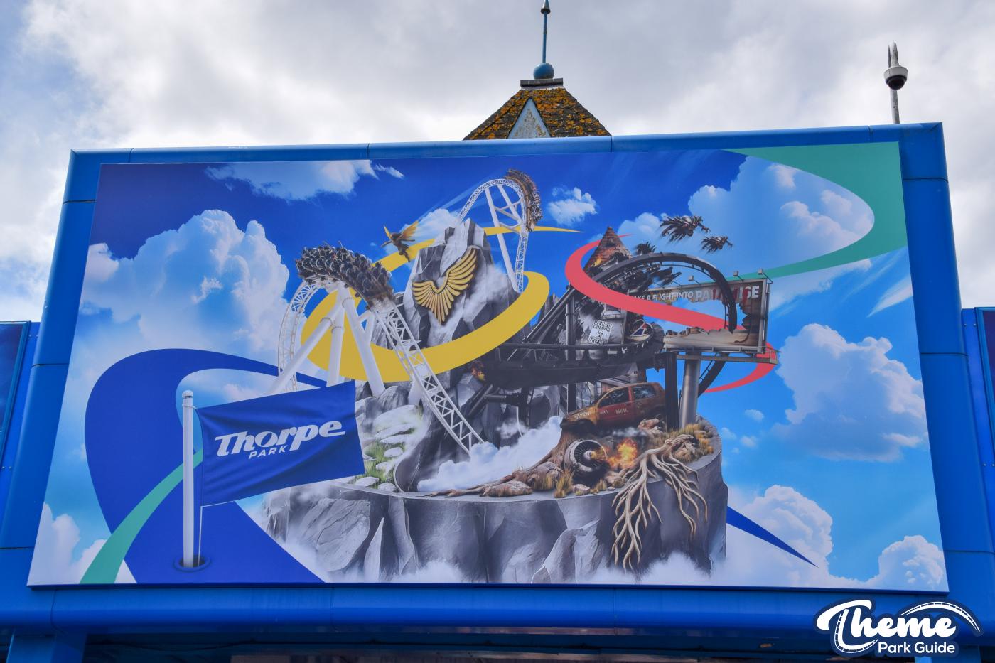 AI or Not? Fresh Branding Unveiled at Thorpe Park Entrance