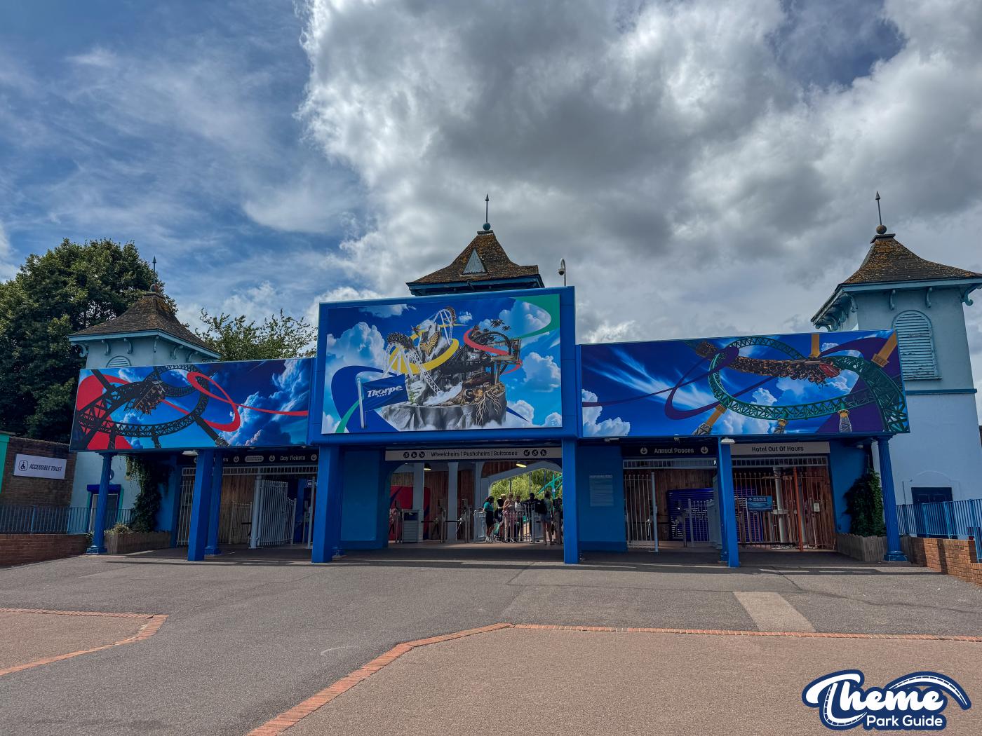 AI or Not? Fresh Branding Unveiled at Thorpe Park Entrance