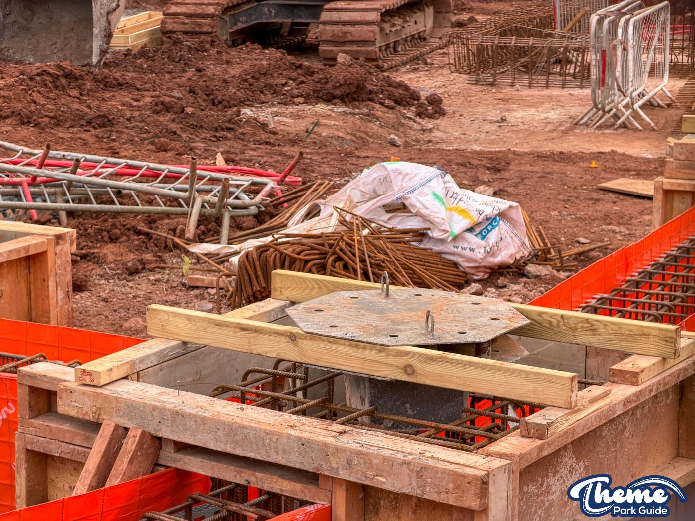 Bluey Coaster Foundations Taking Shape at Alton Towers