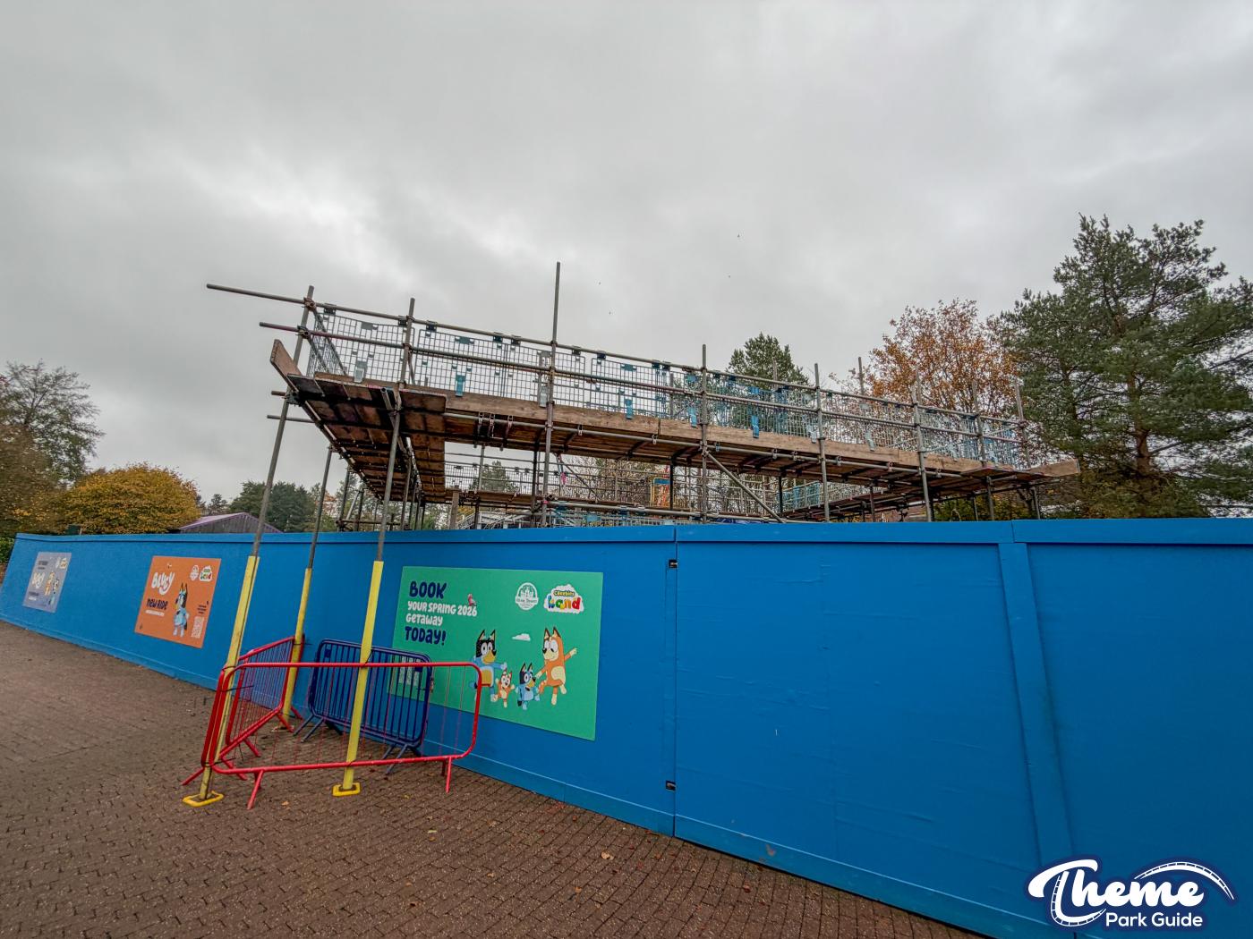 Bluey Rollercoaster Station Installed at Alton Towers