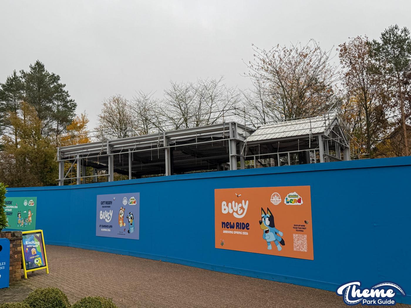 Bluey Rollercoaster Station Installed at Alton Towers