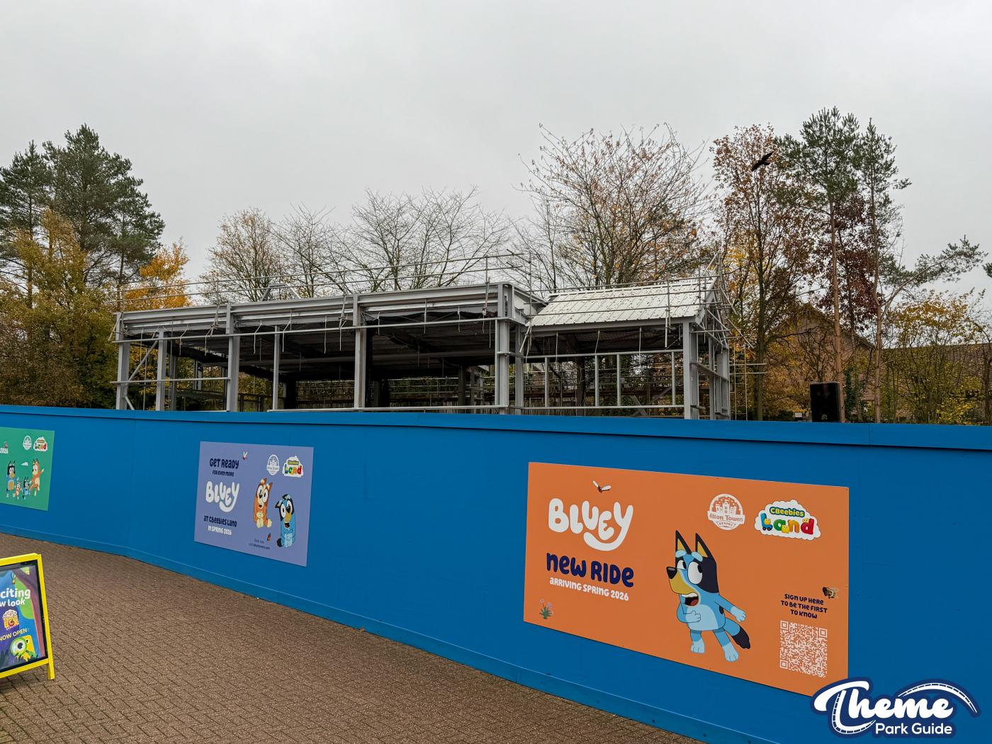 Bluey Rollercoaster Station Installed at Alton Towers