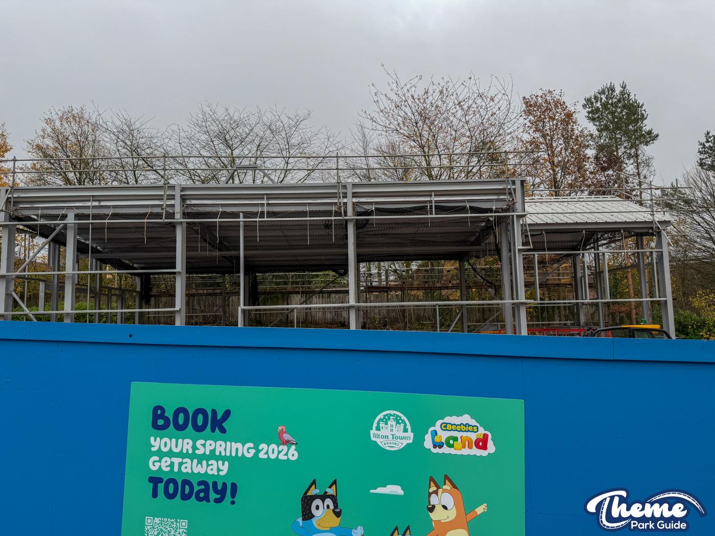 Bluey Rollercoaster Station Installed at Alton Towers