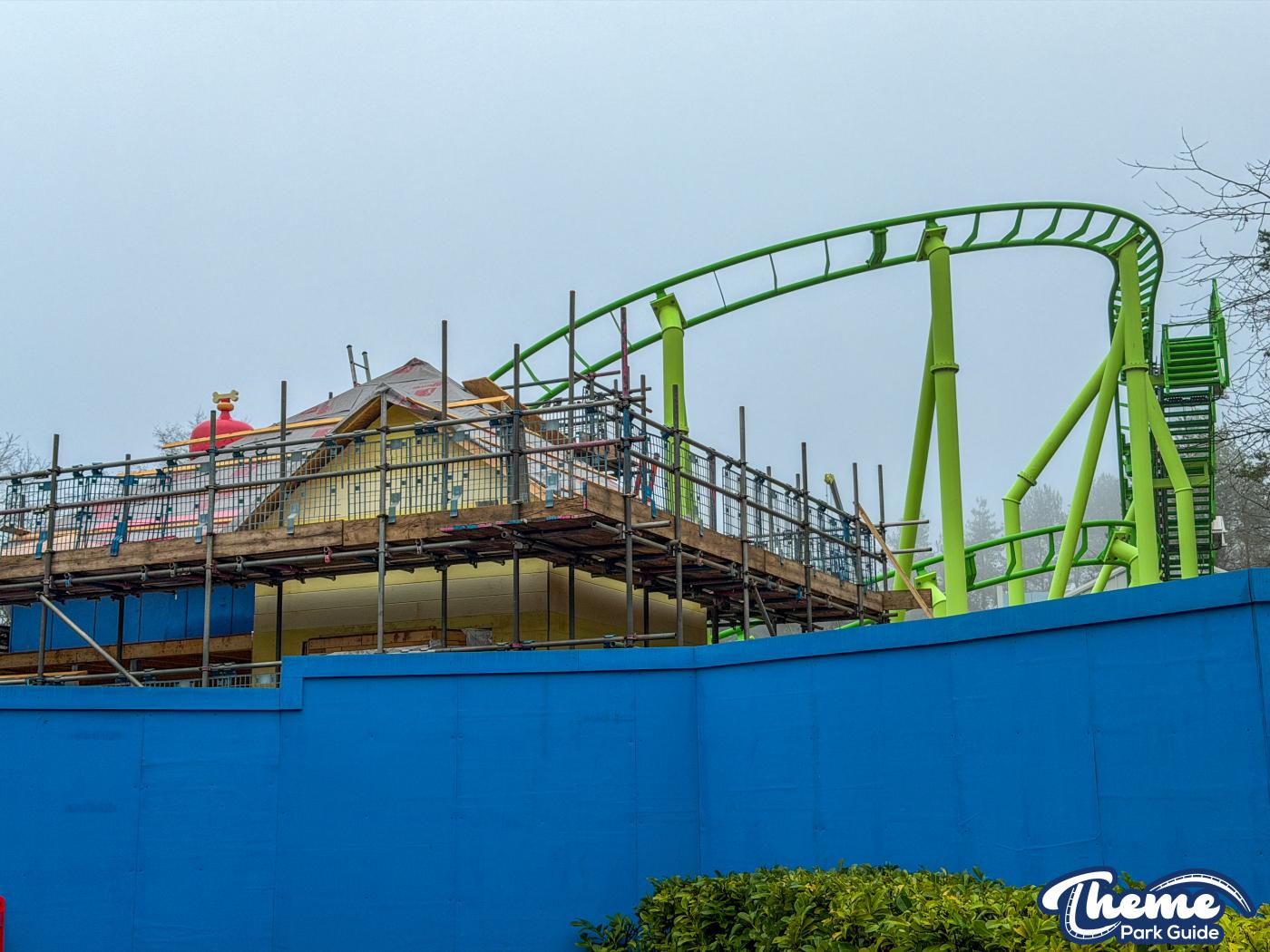 Track Complete for the Brand New Bluey Rollercoaster at Alton Towers