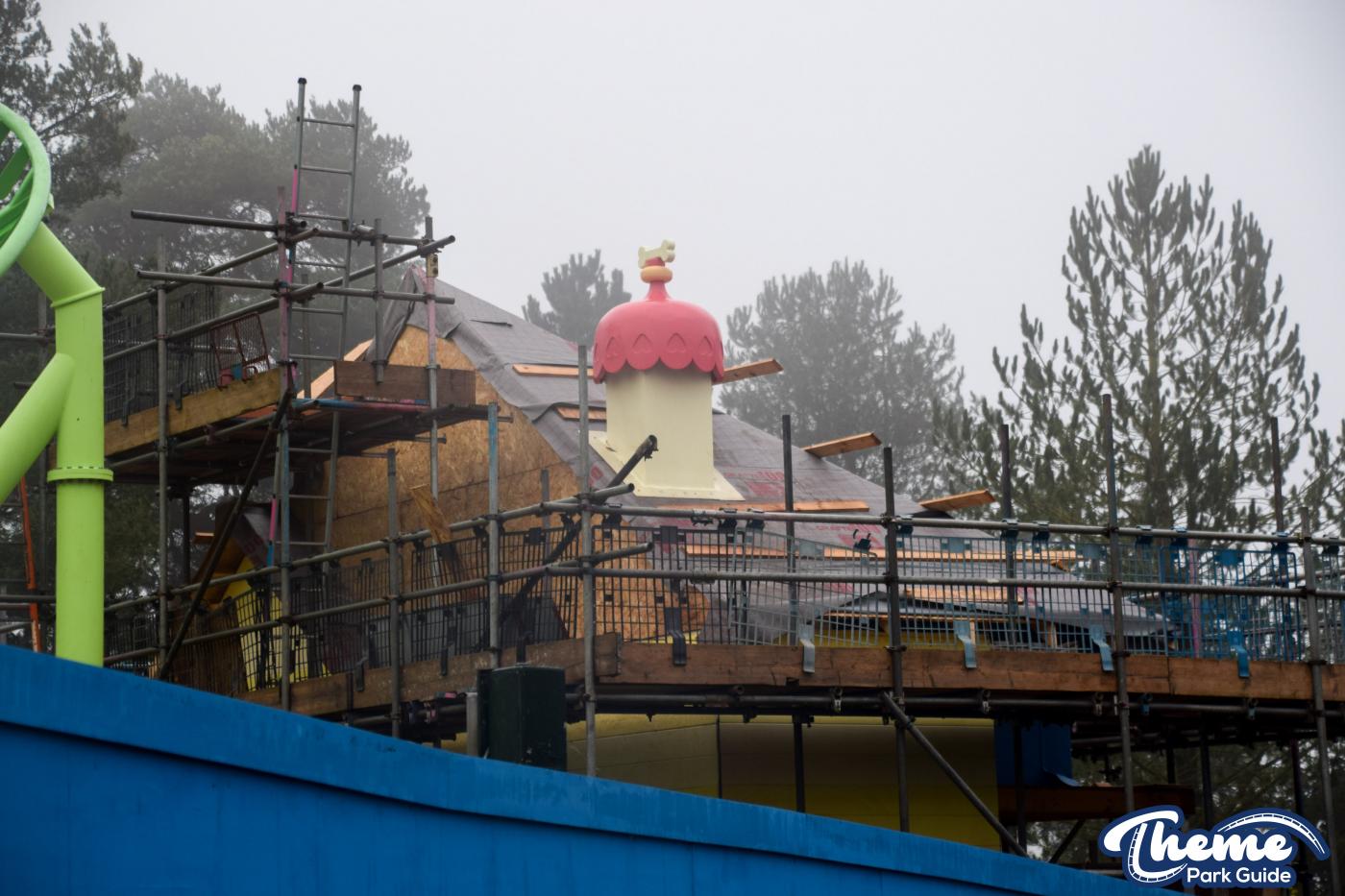 Track Complete for the Brand New Bluey Rollercoaster at Alton Towers