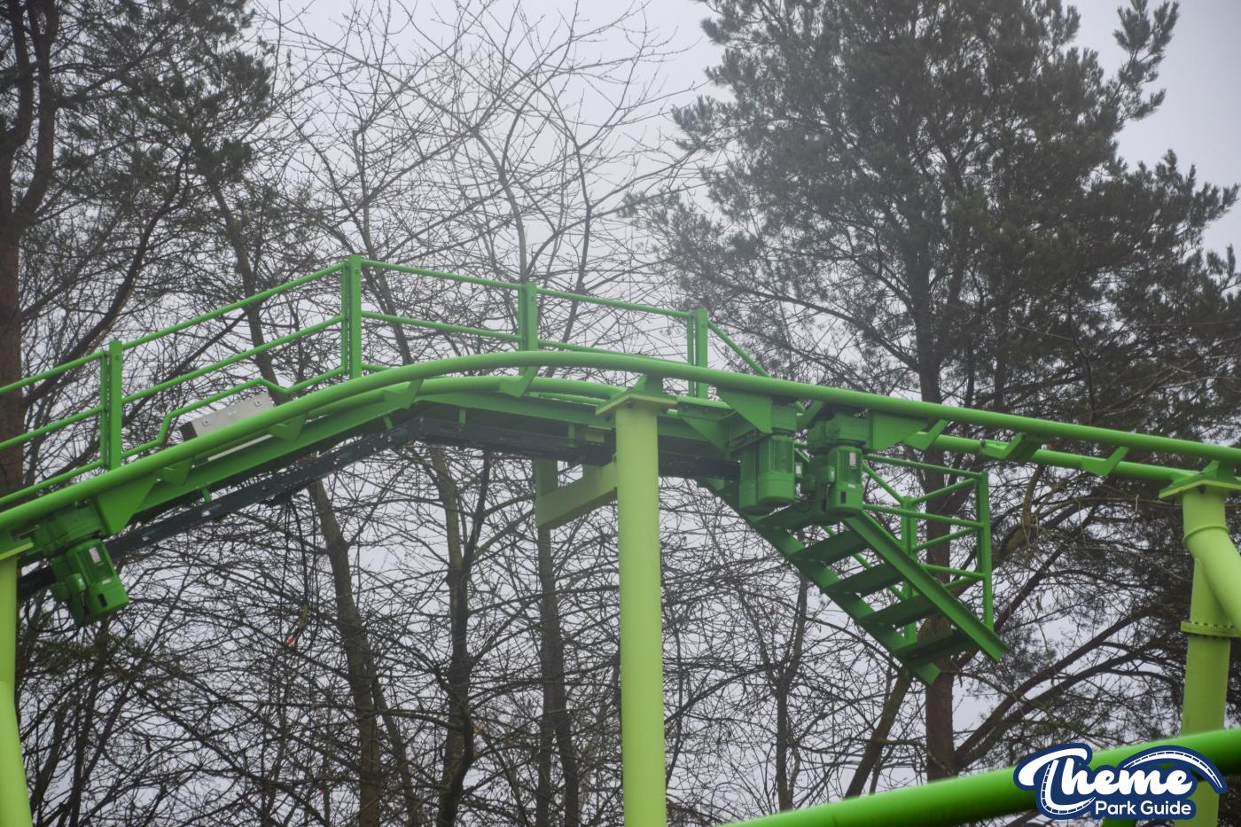 Track Complete for the Brand New Bluey Rollercoaster at Alton Towers