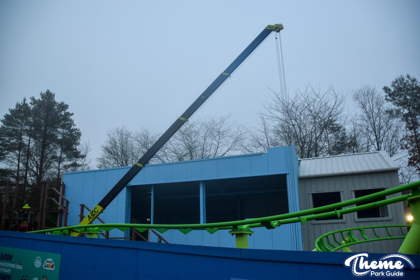 Track Complete for the Brand New Bluey Rollercoaster at Alton Towers