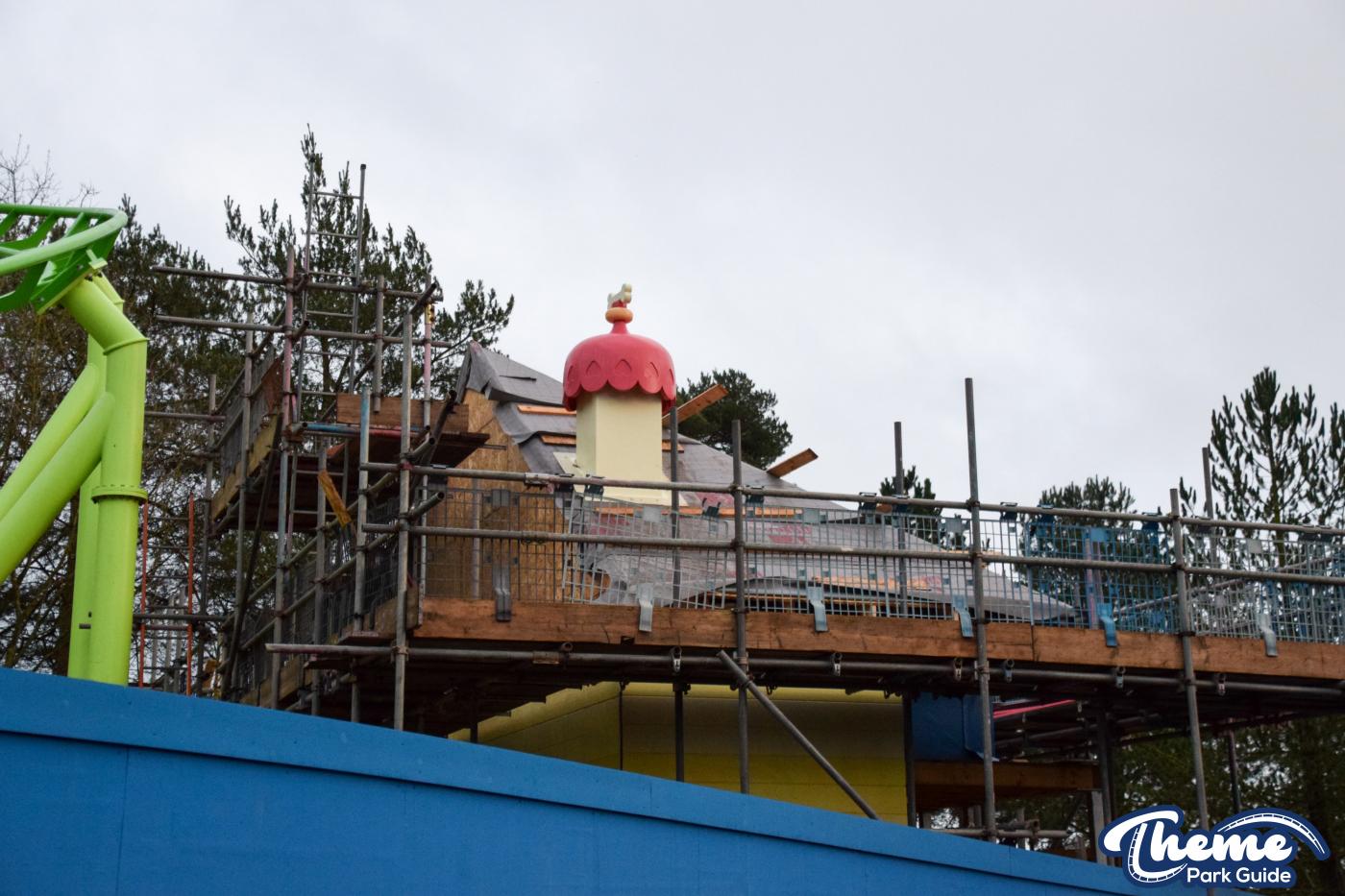 Track Complete for the Brand New Bluey Rollercoaster at Alton Towers