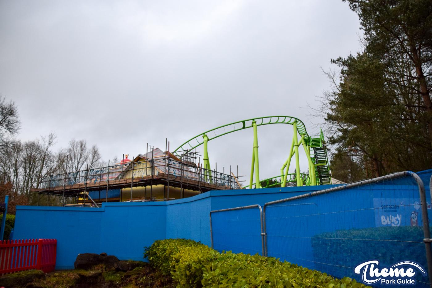 Track Complete for the Brand New Bluey Rollercoaster at Alton Towers