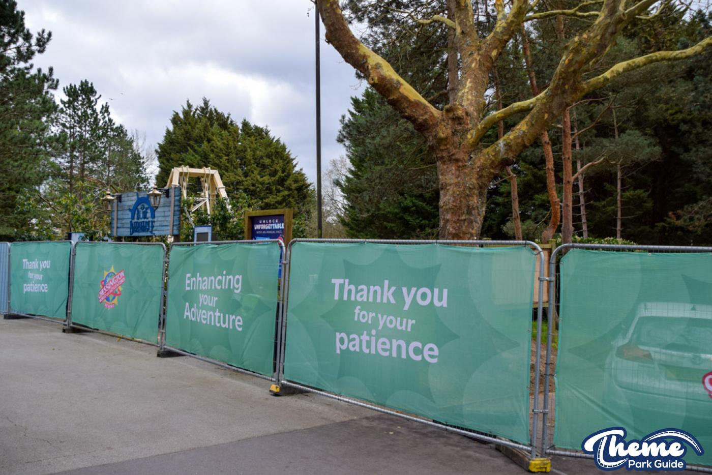Blue Barnacle Queue Relocated at Chessington