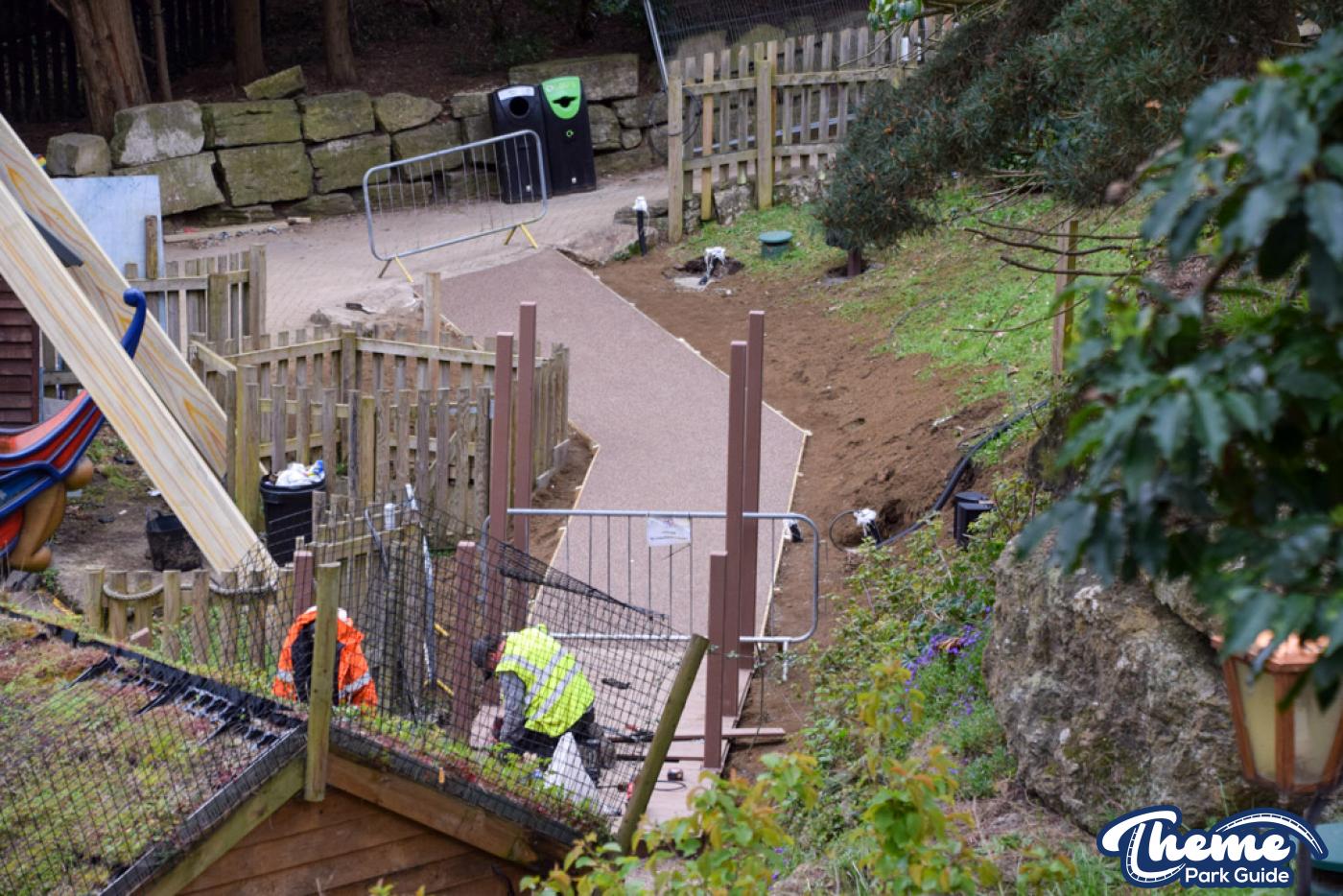 Blue Barnacle Queue Relocated at Chessington