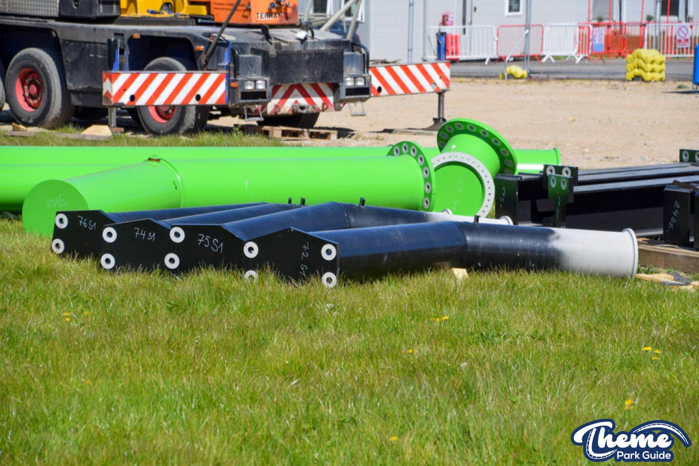 Chessington Minecraft Coaster Goes Vertical as Track and Supports Are Installed