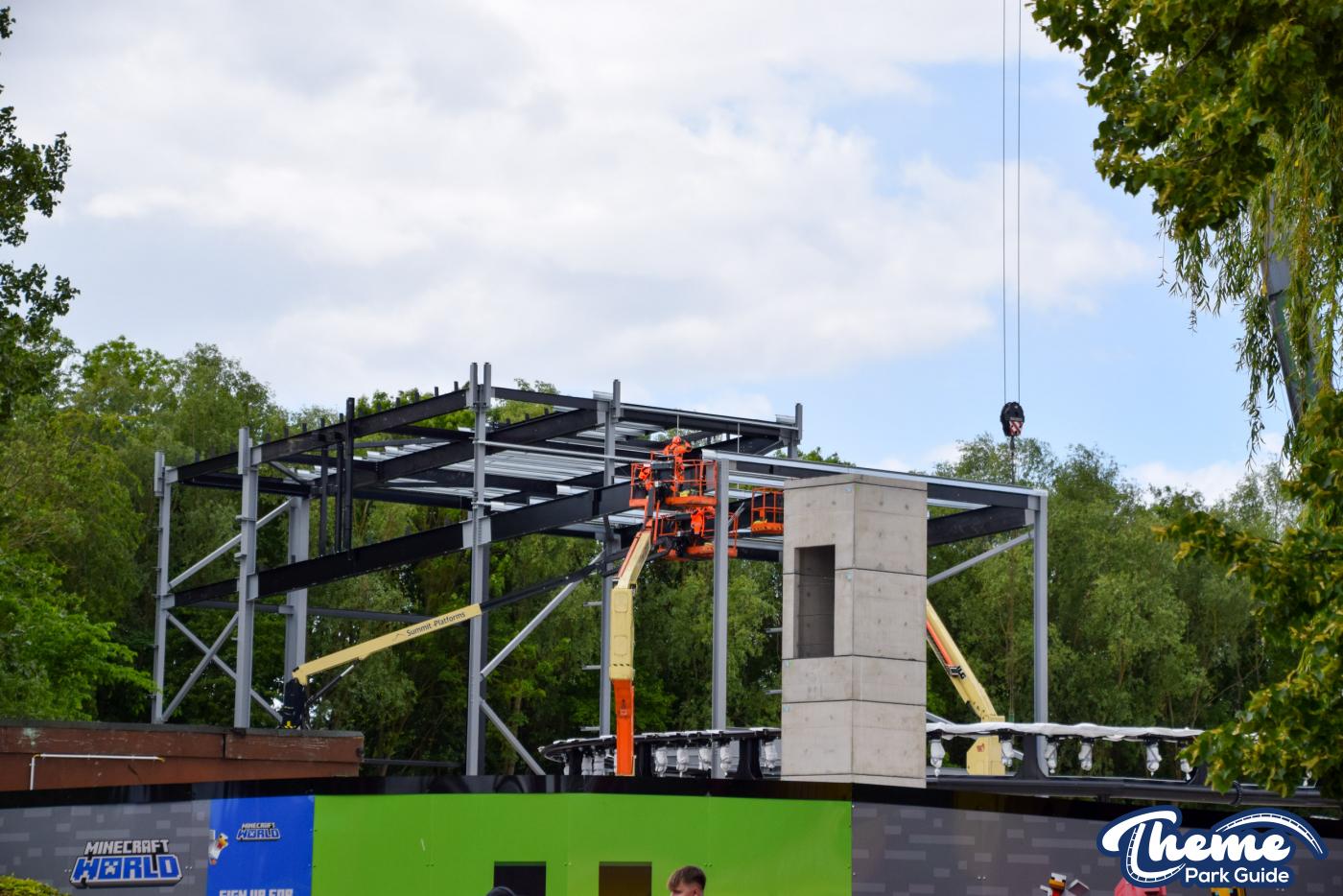 World of Minecraft Station Structure Begins Installation