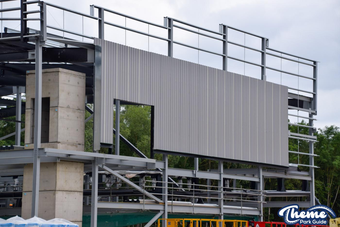 Minecraft Rollercoaster Station Begins to Be Enclosed at Chessington