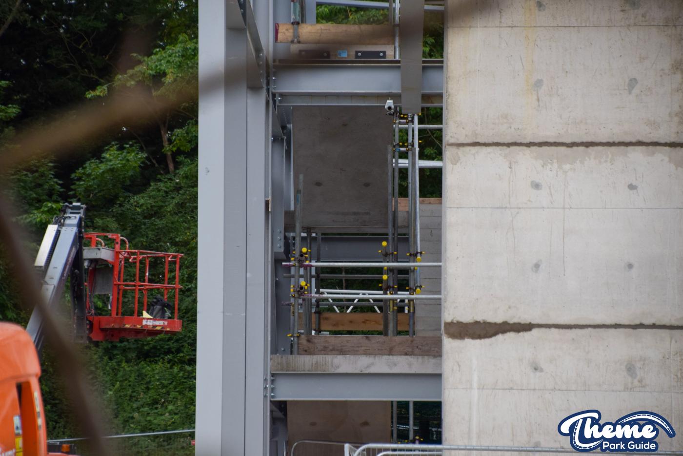 Minecraft Rollercoaster Station Begins to Be Enclosed at Chessington