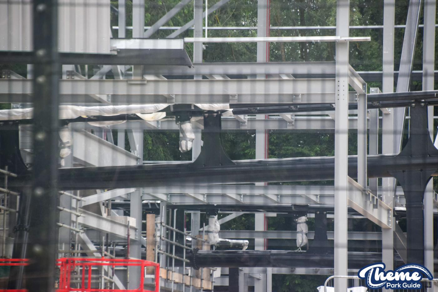 Minecraft Rollercoaster Station Begins to Be Enclosed at Chessington