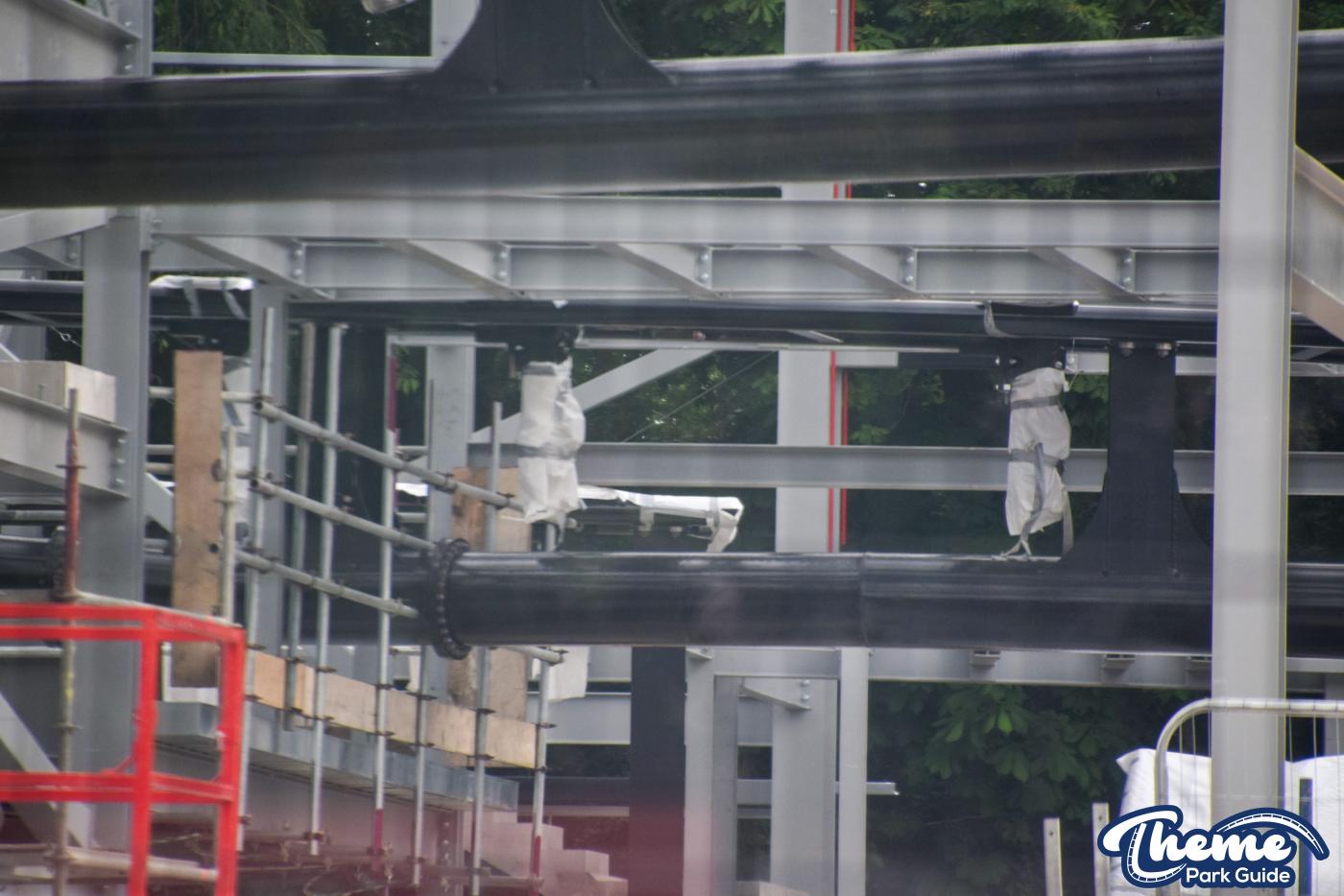 Minecraft Rollercoaster Station Begins to Be Enclosed at Chessington