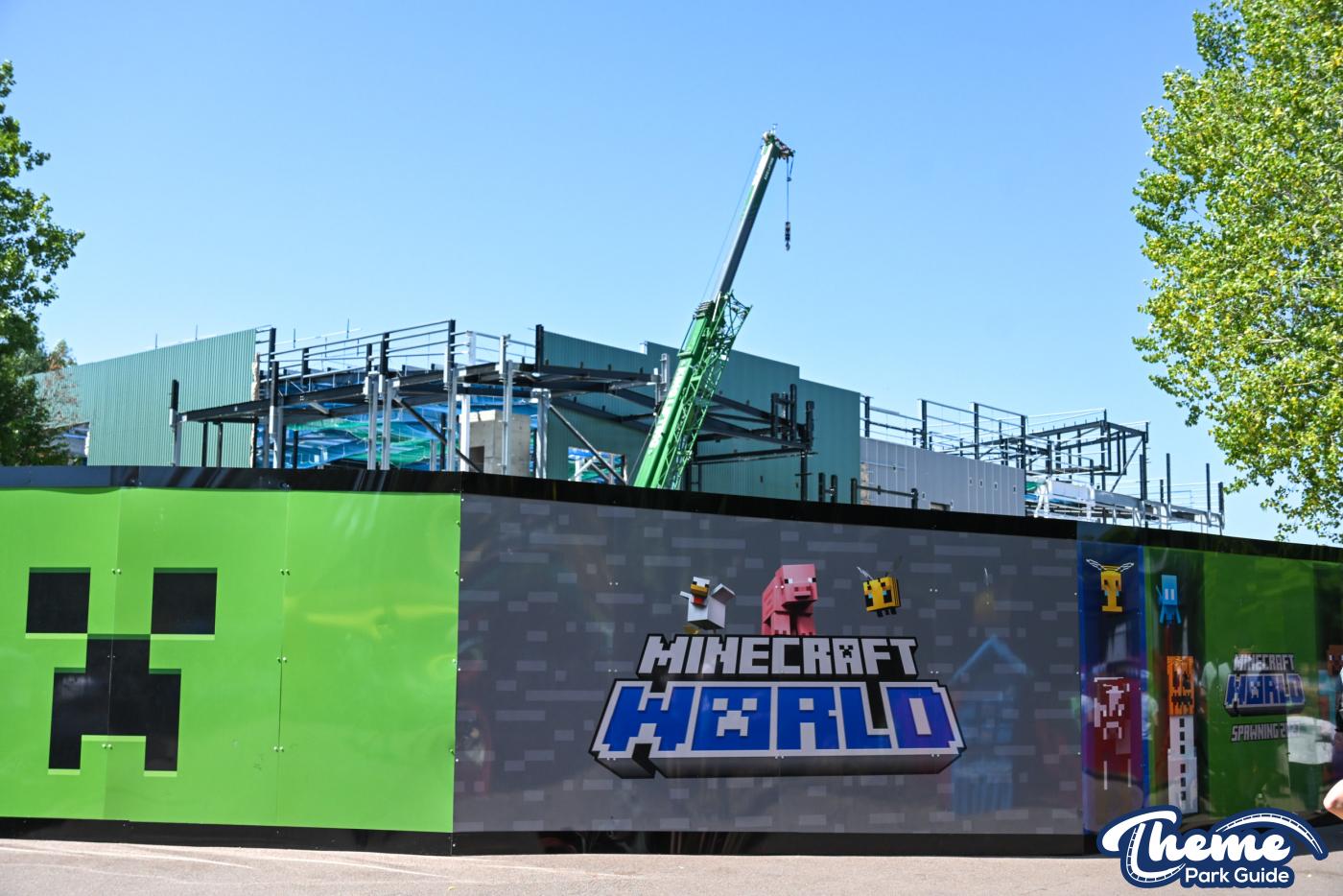 Minecraft Coaster’s Indoor Track, Possible Spike and Elevated Queue Take Shape
