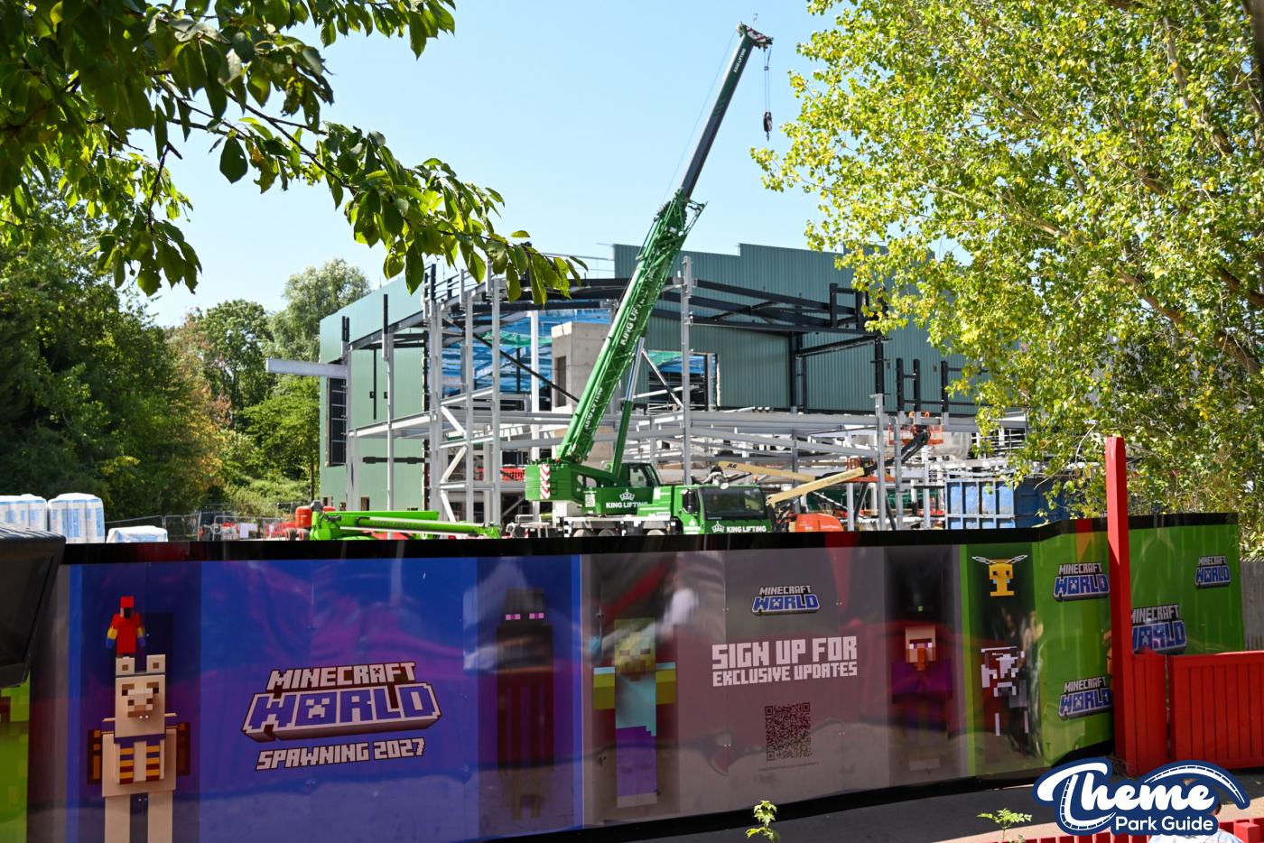 Minecraft Coaster’s Indoor Track, Possible Spike and Elevated Queue Take Shape