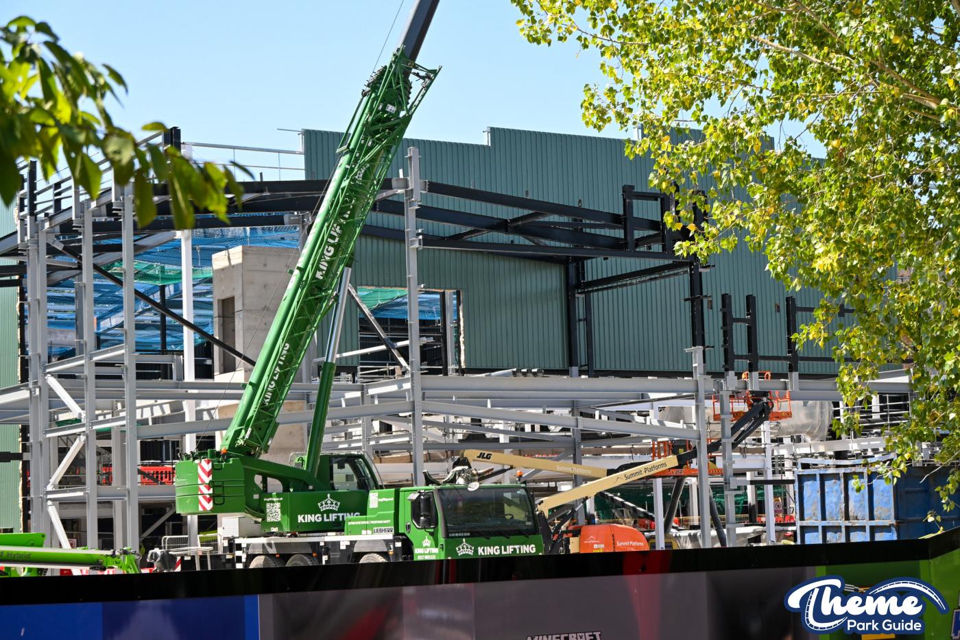 Minecraft Coaster’s Indoor Track, Possible Spike and Elevated Queue Take Shape