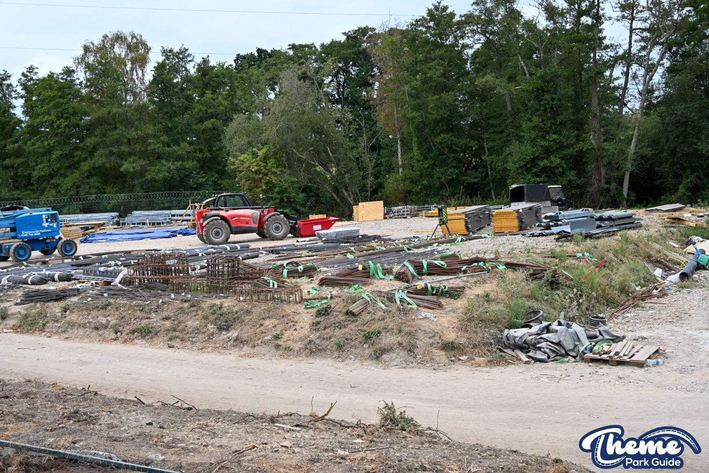 Serpent’s Curse Theming Installed as Construction Progresses at Paultons Park