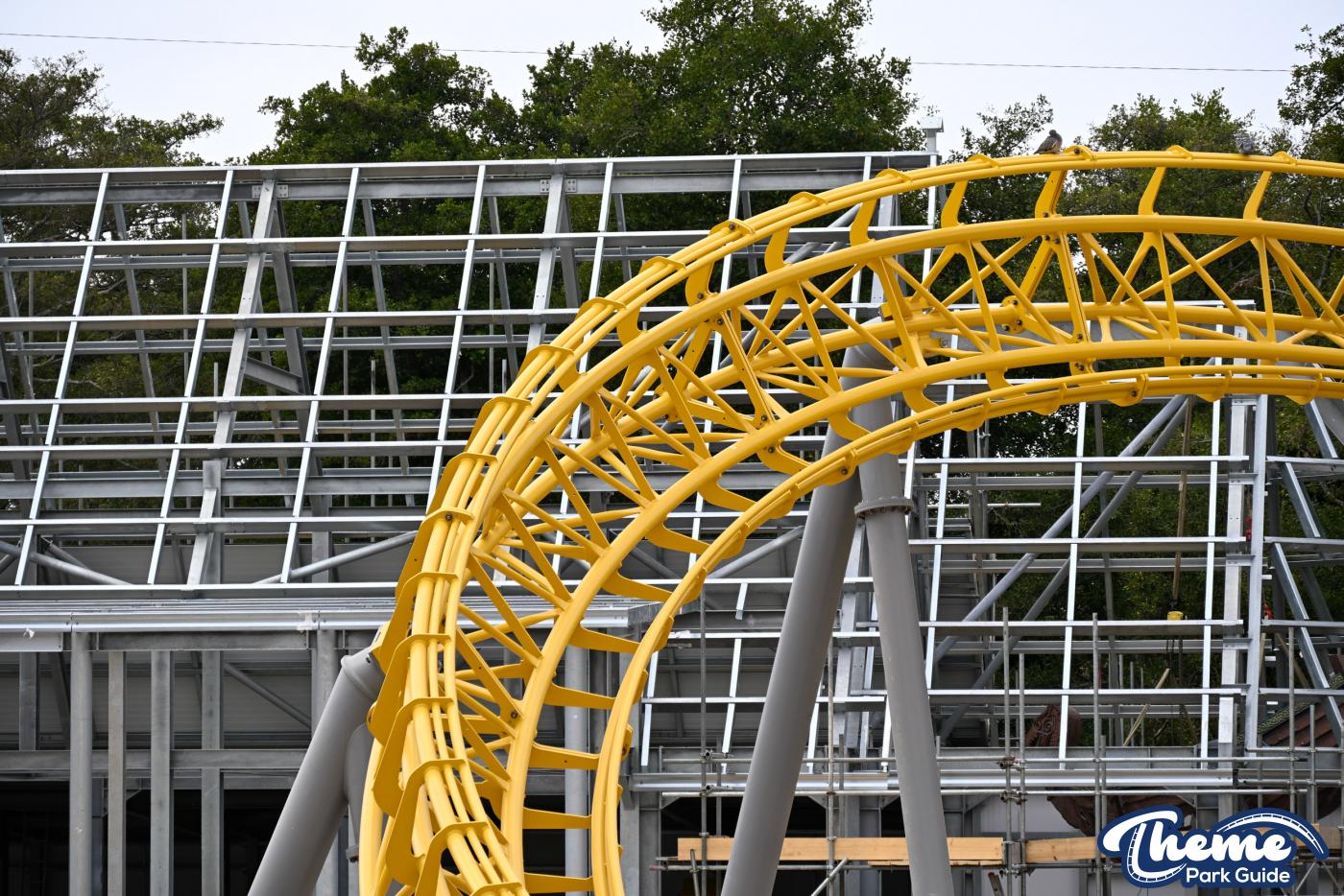 Serpent’s Curse Theming Installed as Construction Progresses at Paultons Park